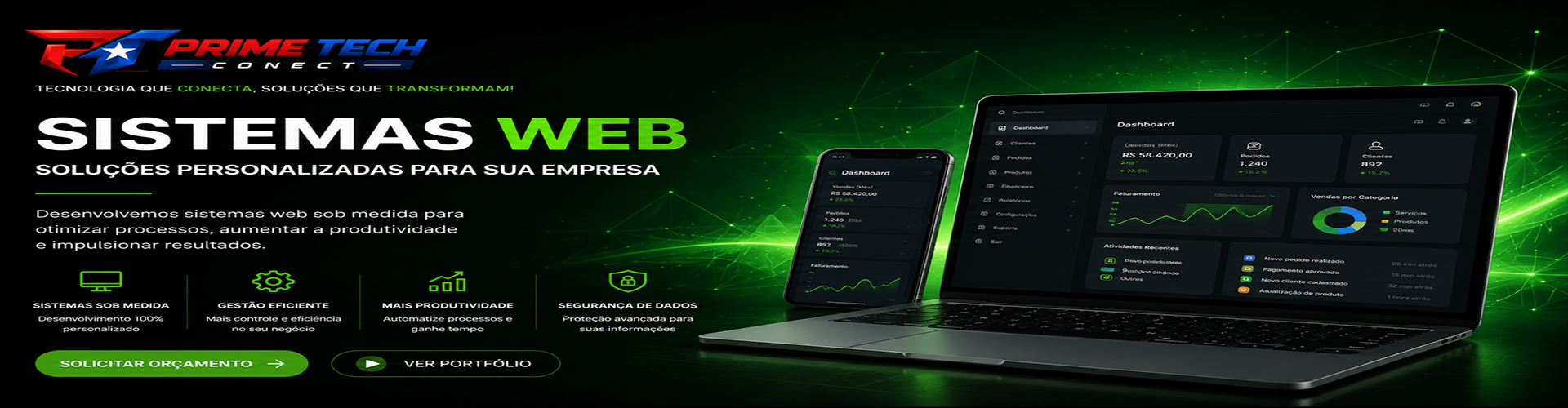 Sistemas web Prime Tech Conect